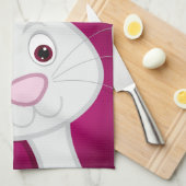 Hiding Easter Bunny Theedoek (Quarter Fold)
