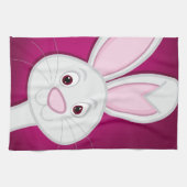 Hiding Easter Bunny Theedoek (Horizontaal)