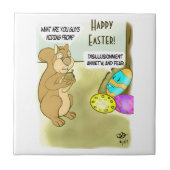 Hiding paaseieren keramische tegel tegeltje (Voorkant)