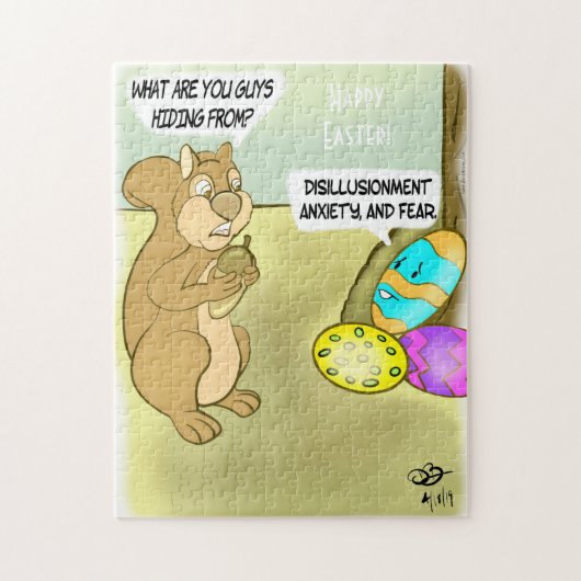 Hiding Pasen Jigzaag Puzzle Legpuzzel (Verticaal)