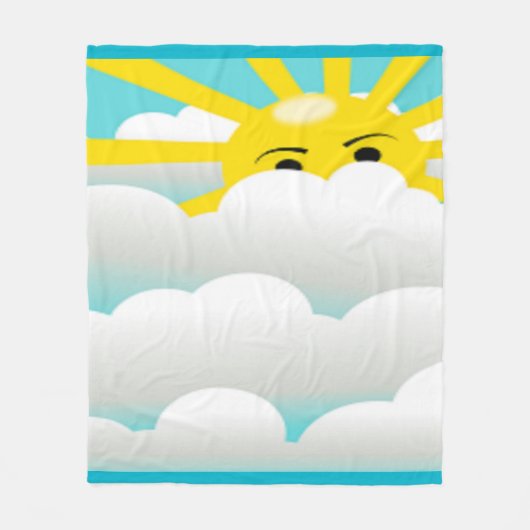 HIDING SUN FLEECE DEKEN (Voorkant)