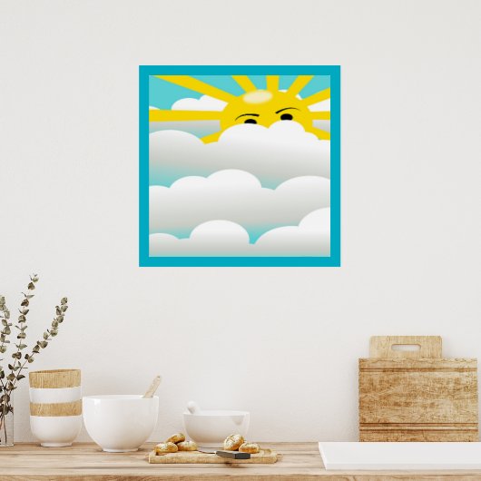 HIDING SUN POSTER (Keuken)
