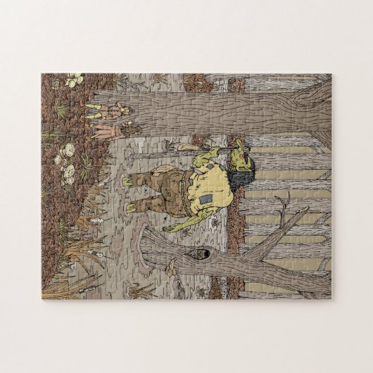 Hiding van Stinkbottom Troll Legpuzzel (Horizontaal)