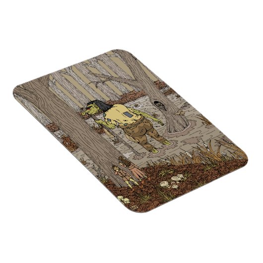 Hiding van Stinkbottom Troll Magneet (Rechterzijde)