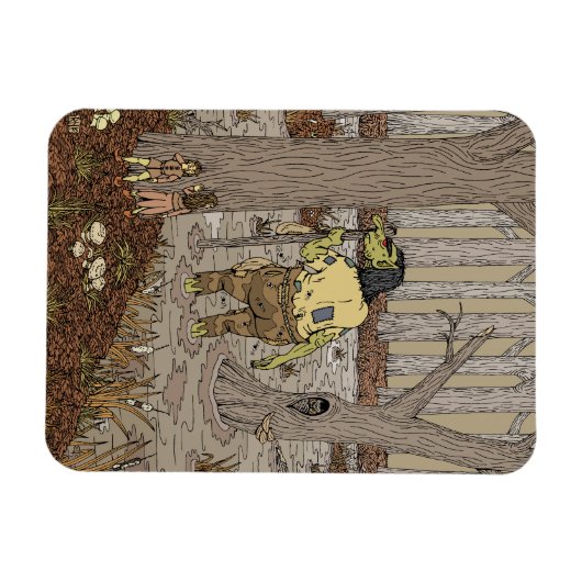 Hiding van Stinkbottom Troll Magneet (Horizontaal)