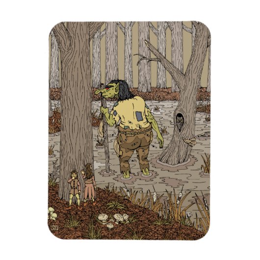 Hiding van Stinkbottom Troll Magneet (Verticaal)