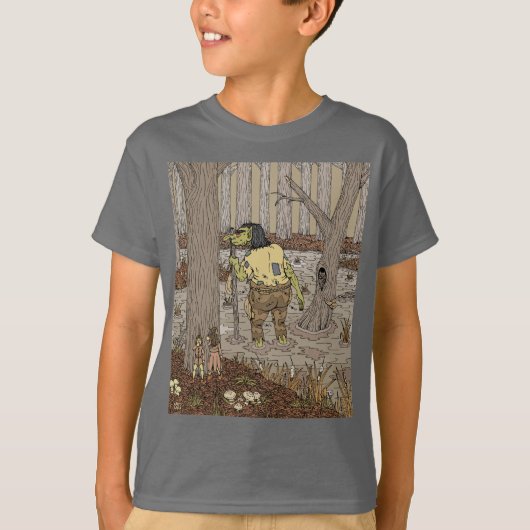Hiding van Stinkbottom Troll T-shirt (Voorkant)