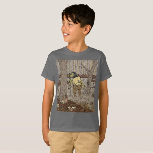 Hiding van Stinkbottom Troll T-shirt (Voorkant volledig)
