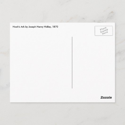 Hidleys Noah's Ark Briefkaart (Achterkant)