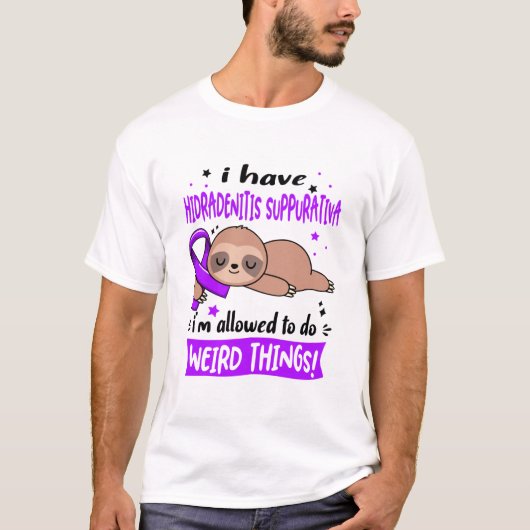 Hidradenitis Suppurativa Bewustheid Maand Ribbon G T-shirt (Voorkant)