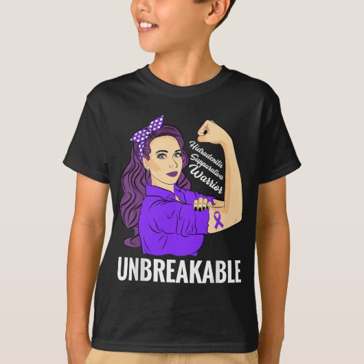 Hidradenitis Suppurativa HS Warrior Awareness T-shirt (Voorkant)