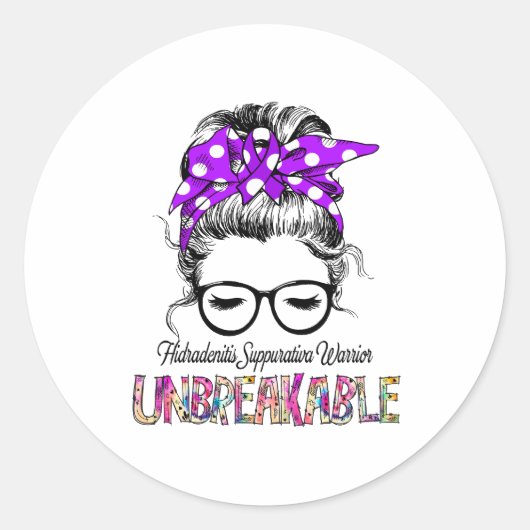 Hidradenitis Suppurativa Ronde Sticker (Voorkant)