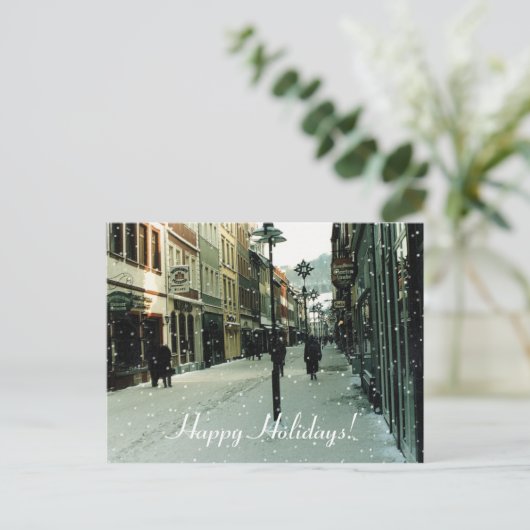 Hiedelberg, Duitsland Prettige feestdagen! Feestdagenkaart (Staand voorkant)