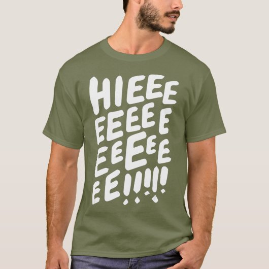Hieeeeeee Funny LGBT Drag Queen T-shirt (Voorkant)