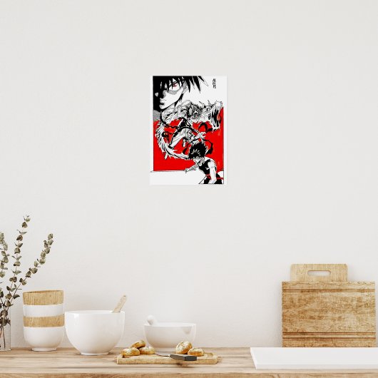 Hiei fanart @Akeemakart Poster (Keuken)