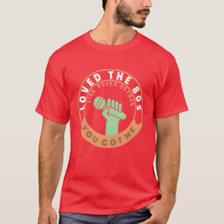 Hield van de jaren 80 muziek vrienden t-shirt