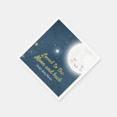 Hield van de maan en terug Baby shower servet (Hoek)