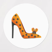 hielkast met oranje textillaat labels (Design 2)