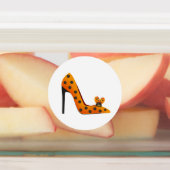 hielkast met oranje textillaat labels (Aangebracht)