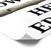 hielp Funny Poster niet (Hoek)