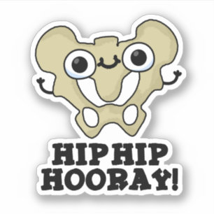 Hiep Hiep Hoera Grappige Anatomie Grappen Sticker