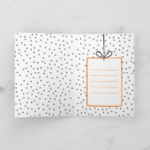 Hiep Hiep Hoera Oranje ballon Nederlandse Verjaard Kaart (Binnen)