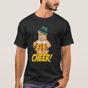 Hiep Kat Bier Kat Drinkend Bier T-shirt