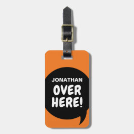 Hier! () bagagelabel