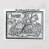 "Hier Begynneth the Knightes Tale" Briefkaart (Voorkant)