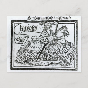 "Hier Begynneth the Knightes Tale" Briefkaart
