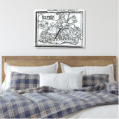 "Hier Begynneth the Knightes Tale" Canvas Afdruk (Insitu (Slaapkamer))