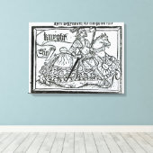"Hier Begynneth the Knightes Tale" Canvas Afdruk (Insitu (Houten vloer))