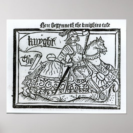 "Hier Begynneth the Knightes Tale" Poster (Voorkant)
