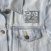 "Hier Begynneth the Knightes Tale" Vierkante Button 5,1 Cm (In situ)