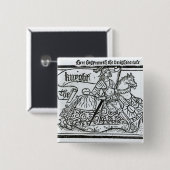 "Hier Begynneth the Knightes Tale" Vierkante Button 5,1 Cm (Voorkant /achterkant)