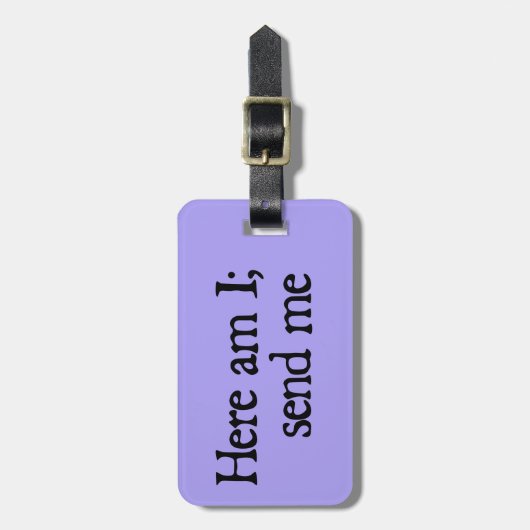 Hier ben ik - Aangepast Bagagelabel (Voorkant verticaal)
