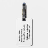 Hier ben ik - Aangepast Bagagelabel (Achterkant verticaal)