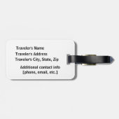 Hier ben ik - Aangepast Bagagelabel (Achterkant horizontaal)