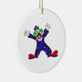 Hier ben ik clown keramisch ornament (Rechts)