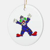 Hier ben ik clown keramisch ornament (Links)