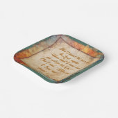 Hier ben ik, Heer - Rustic Party Square Papieren Bordje (Gebogen)