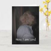 Hier ben ik heer, word gezond Kaart (Gele Bloem)