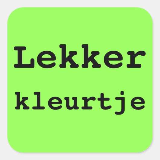 HIER BEN IK koffer sticker (Voorkant)