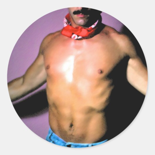 Hier ben ik ronde sticker (Voorkant)