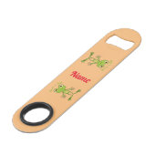 Hier ben ik schattige kikker Thunder_Cove Speed Flessenopener (Achterkant Gekanteld)