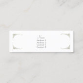 Hier ben ik ~ Slim Calling / Visitekaartjes Contactkaartje (Achterkant)