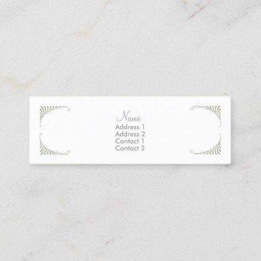 Hier ben ik ~ Slim Calling / Visitekaartjes Contactkaartje (Achterkant)