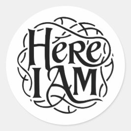 Hier ben ik Sticker set