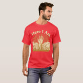 Hier ben ik - Stuur me T-shirt (Voorkant volledig)