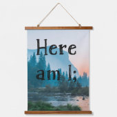 Hier ben ik - Tapestry Duo Hangend Wandkleed (Voorkant)